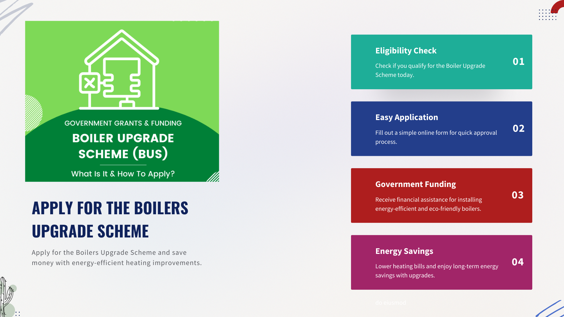 Apply for the Boilers Upgrade Scheme