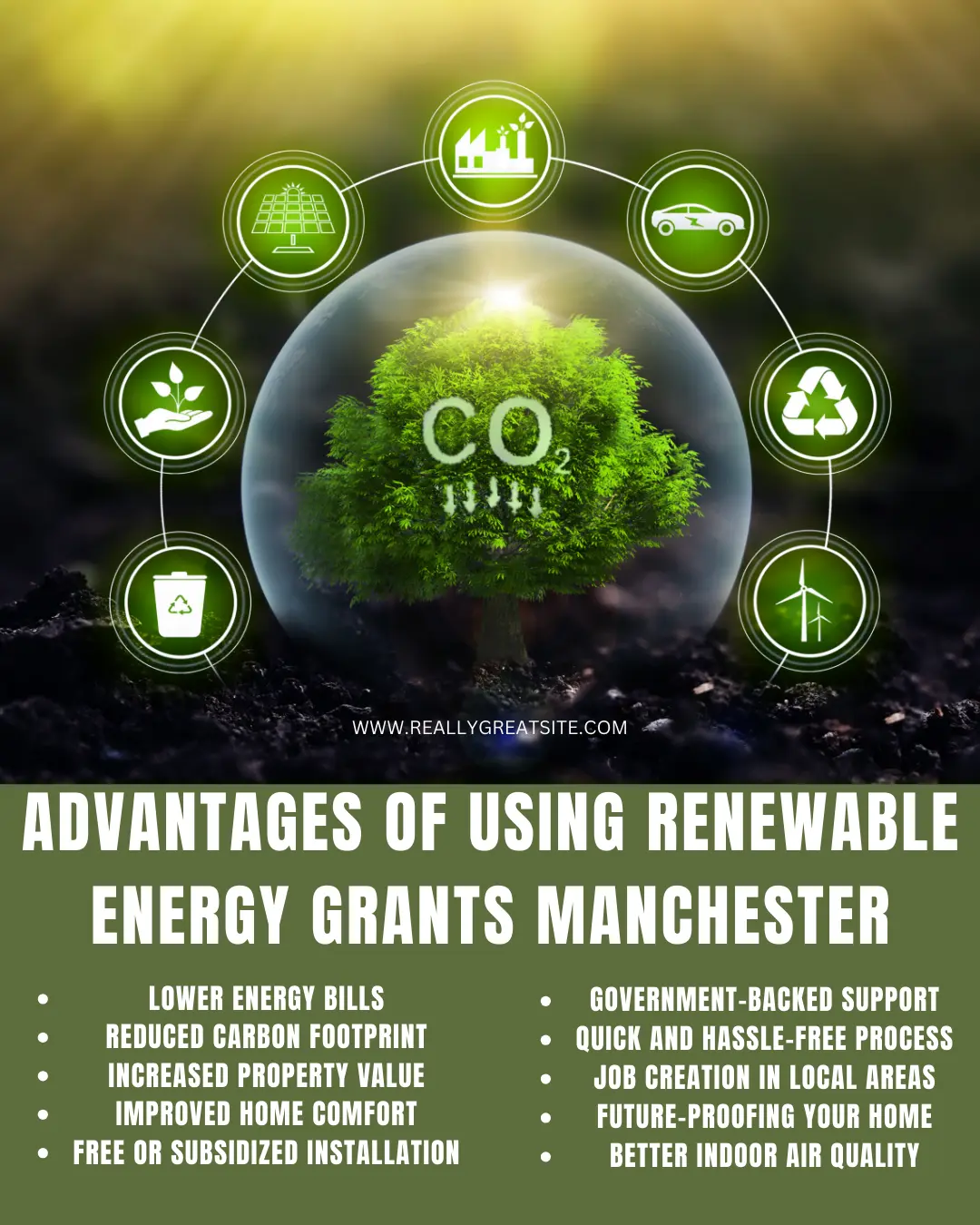Green and White Simple Illustrative PostReduce Your Carbon Footprint Instagram Post (1)